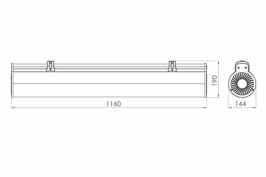 Бактерициден стерилизатор UV-C 95W - 1225.1